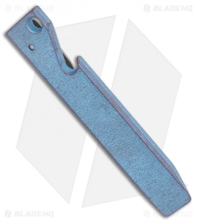 Maverick Customs 4" Ti Pocket Pry Bar Tool - Blue Frag 2 Maverick Customs 4" Ti Pocket Pry Bar Tool - Blue Frag - Image 2