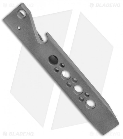 Maverick Customs 4" Titanium Pocket Pry Bar / Bottle Opener - Gray 2 Maverick Customs 4" Titanium Pocket Pry Bar / Bottle Opener - Gray - Image 2