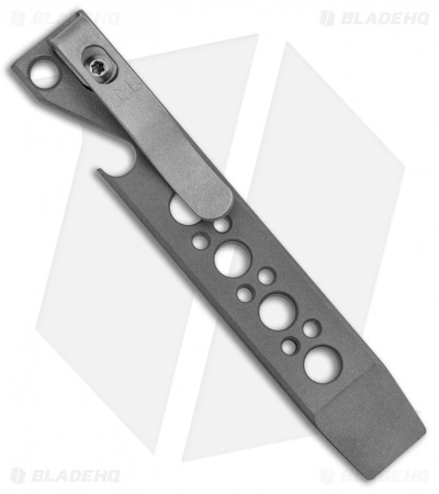 Maverick Customs 4" Titanium Pocket Pry Bar / Bottle Opener - Gray 1 Maverick Customs 4" Titanium Pocket Pry Bar / Bottle Opener - Gray