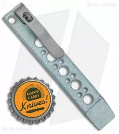 Maverick Customs 4" Titanium Pocket Pry Bar - Green -Outlet Kitchen Knives Store Maverick Customs 4in Ti Pocket Pry Bar Tool Bottle Opener Light Green BHQ 136043 jr bottlecap