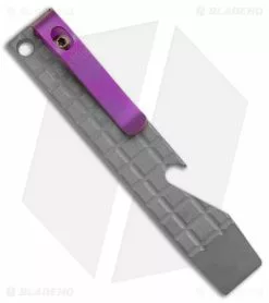 Maverick Customs Pocket Pry Bar Tool Frag Stonewash/Purple Titanium (4")
