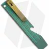 Maverick Customs Pocket Pry Bar Tool Frag SW Green/Gold Titanium (4")