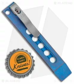 Maverick Customs 4" Titanium Pocket Pry Bar - Blue 5 Maverick Customs 4" Titanium Pocket Pry Bar - Blue -Outlet Kitchen Knives Store Maverick Customs 4in Ti Pocket Pry Bar Tool Holes Blue BHQ 136097 jr bottlecap