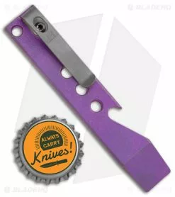 Maverick Customs Pocket Pry Bar Tool Milled SW Purple/Gray Titanium (4") 5 Maverick Customs Pocket Pry Bar Tool Milled SW Purple/Gray Titanium (4") -Outlet Kitchen Knives Store Maverick Customs 4in Ti Pocket Pry Bar Tool Milled Purple Gray BHQ 174217 jr bottlecap