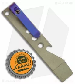 Maverick Customs Pocket Pry Bar Tool Light Green/Blue/Purple Titanium (4") 5 Maverick Customs Pocket Pry Bar Tool Light Green/Blue/Purple Titanium (4") -Outlet Kitchen Knives Store Maverick Customs 4in Ti Pocket Pry Bar Tool Milled Yellow Violet BHQ 174214 jr bottlecap