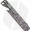 Maverick Customs 4" Ti Pocket Pry Bar Tool - Snake Flamed
