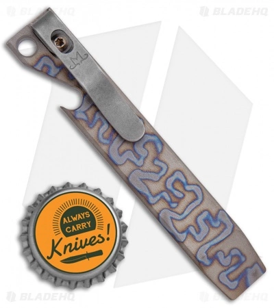 Maverick Customs 4" Ti Pocket Pry Bar Tool - Snake Flamed 3 Maverick Customs 4" Ti Pocket Pry Bar Tool - Snake Flamed - Image 3