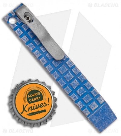 Maverick Customs 4" Ti Pocket Pry Bar Tool - Blue Fragtanium 3 Maverick Customs 4" Ti Pocket Pry Bar Tool - Blue Fragtanium - Image 3