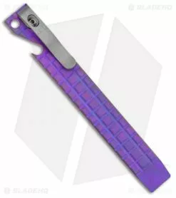 Maverick Customs 5.25" Ti Pocket Pry Bar And Bottle Opener - Fragtanium Purple