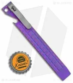 Maverick Customs 5.25" Ti Pocket Pry Bar And Bottle Opener - Fragtanium Purple 5 Maverick Customs 5.25" Ti Pocket Pry Bar And Bottle Opener - Fragtanium Purple -Outlet Kitchen Knives Store Maverick Customs 5.25in Ti Pocket Pry Bar Tool Bottle Opener Purple Frag BHQ 136085 jr bottlecap