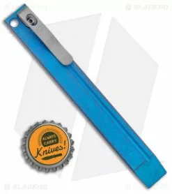 Maverick Customs 5.375" Ti Pocket Pry Bar - Distressed Blue -Outlet Kitchen Knives Store Maverick Customs 5.5in Ti Pocket Pry Bar Blue BHQ 136113 jr bottlecap