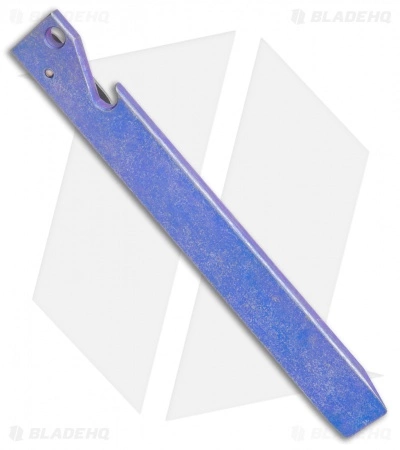 Maverick Customs Pocket Pry Bar Tool Ti Bottle Opener- (5.5" Blue Fragtanium) 2 Maverick Customs Pocket Pry Bar Tool Ti Bottle Opener- (5.5" Blue Fragtanium) - Image 2