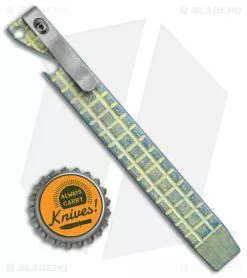 Maverick Customs 5.5" Ti Pry Bar And Bottle Opener - Yellow SW Fragtanium -Outlet Kitchen Knives Store Maverick Customs 5.5in Ti Pocket Pry Bar Bottle Opener Yellow SW Fragtanium BHQ 141712 jr bottlecap