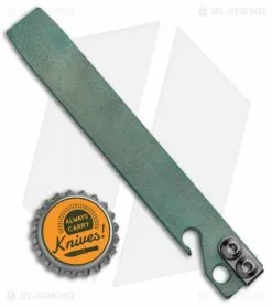 Maverick Customs 5" Titanium Pocket Pry Bar Tool Bottle Opener - Milled Green 5 Maverick Customs 5" Titanium Pocket Pry Bar Tool Bottle Opener - Milled Green -Outlet Kitchen Knives Store Maverick Customs 5in Ti Pocket Pry Bar Bottle Opener Green BHQ 86283 jr bottlecap