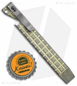 Maverick Customs 5" Ti Pocket Pry Bar Bottle Opener Tool - Yellow Fragtanium -Outlet Kitchen Knives Store Maverick Customs 5in Ti Pocket Pry Bar Bottle Opener Ti Yellow Fragtanium BHQ 141615 jr bottlecap