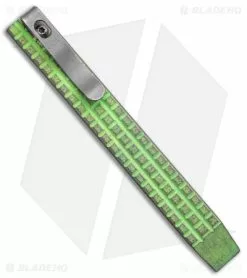 Maverick Customs 5" Ti Pocket Pry Bar Bottle Opener Tool - Green Fragtanium