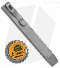 Maverick Customs 5" Ti Pocket Pry Bar Bottle Opener Tool - Gray Milled -Outlet Kitchen Knives Store Maverick Customs 5in Ti Pocket Pry Bar Ti Gray Milled Sides BHQ 141679 jr bottlecap