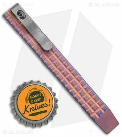 Maverick Customs 5" Ti Pocket Pry Bar Tool - Pink Fragtanium -Outlet Kitchen Knives Store Maverick Customs 5in Ti Pocket Pry Bar Ti Pink Fragtanium BHQ 141660 jr bottlecap