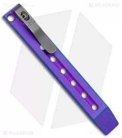 Maverick Customs 5" Ti Pocket Pry Bar Tool - Purple Holed Fuller