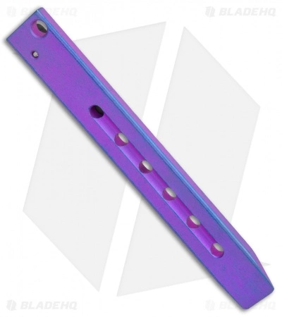Maverick Customs 5" Ti Pocket Pry Bar Tool - Purple Holed Fuller 2 Maverick Customs 5" Ti Pocket Pry Bar Tool - Purple Holed Fuller - Image 2