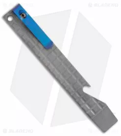 Maverick Customs Pocket Pry Bar Tool Stonewash Frag Anodized Blue Ti (5")