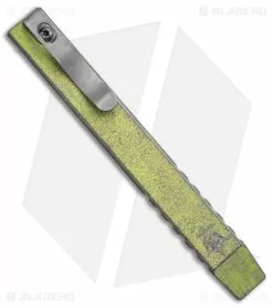 Maverick Customs 5" Ti Pocket Pry Bar Bottle Opener Tool - Yellow Milled