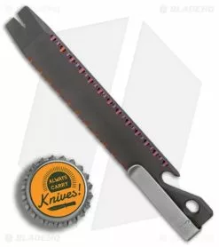 Maverick Customs 5" Titanium Pocket Pry Bar Tool Bottle Opener - Black Filework -Outlet Kitchen Knives Store Maverick Customs Ti Pocket Pry Bar Tool Bottle Opener Black Filework BHQ 87715 er bottlecap