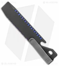 Maverick Customs 4" Titanium Pocket Pry Bar Tool Bottle Opener - Black Filework