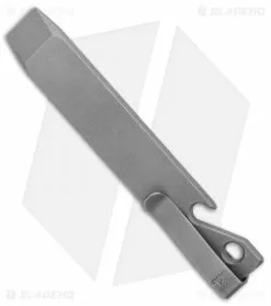 Maverick Customs 4.5" Titanium Pocket Pry Bar Tool Bottle Opener - Gray