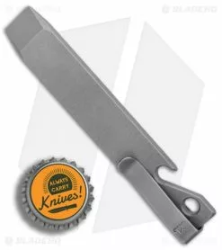 Maverick Customs 4.5" Titanium Pocket Pry Bar Tool Bottle Opener - Gray -Outlet Kitchen Knives Store Maverick Customs Ti Pocket Pry Bar Tool Bottle Opener Gray BHQ 87721 er bottlecap