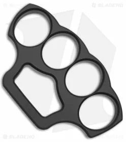 McNees Knives McNees McNucks "Be Nice" Aluminum Knuckles Black Cerakote (0.5" Thick)