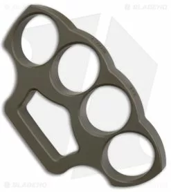 McNees Knives McNees McNucks "Be Nice" Aluminum Knuckles OD Green Cerakote (0.5" Thick) -Outlet Kitchen Knives Store McNees McNucks Be Nice Aluminum Knuckles OD Green Cerakote Thick BHQ 179142 jr side