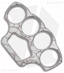 McNees Knives McNees McNucks "Be Nice" Aluminum Knuckles Matte SW Cracked Earth (0.5" Thick)