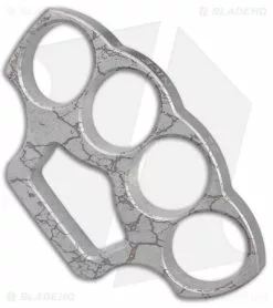 McNees Knives McNees McNucks "Be Nice" Aluminum Knuckles Matte SW Cracked Earth (0.5" Thick) -Outlet Kitchen Knives Store McNees McNucks Be Nice Aluminum Knuckles SW Cracked Earth Thick BHQ 179139 jr side