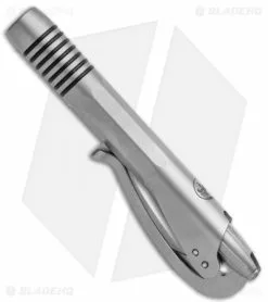 Microtech Signature Series Siphon II Pen Claw Logo Bead Blasted Stainless Steel -Outlet Kitchen Knives Store Microtech Siphon II Signature Series Pen Claw Logo BB SS 401 SS BBCS BHQ 117064 jr side