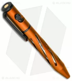 Olight O'Pen Mini Orange Aluminum -Outlet Kitchen Knives Store Olight Mini Bolt Action Pen Orange BHQ 141993 jr bottom
