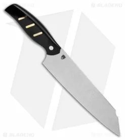 Olight-Oremake Sheepdog Kiritsuke Kitchen Knife Black G-10 (8" Damascus) -Outlet Kitchen Knives Store Olight Oremake Sheepdog 8in kiritsuke Kitchen Knife damascus BHQ 164756 td siDe