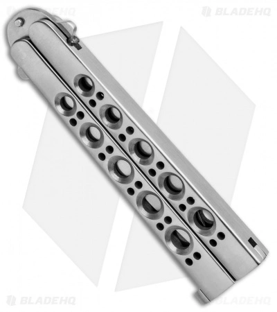 Bali-Song USA Pacific Cutlery Model 68 Bali-Song Stainless Steel Butterfly Knife (3.38" Satin) 2 Bali-Song USA Pacific Cutlery Model 68 Bali-Song Stainless Steel Butterfly Knife (3.38" Satin) - Image 2