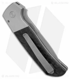 Pro-Tech Custom Terzuola MagnaCut Auto Knife FatCarbon Dark Matter (3.5" SW) -Outlet Kitchen Knives Store ProTech Custom Terzuola MagnaCut Auto Knife FatCarbon Dark Matter 3.5 SW BHQ 181451 hd side