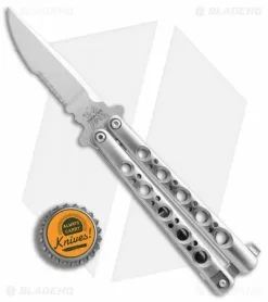 Rare Pre-Production Benchmade 31S Balisong Butterfly Knife (3" Satin Serr) -Outlet Kitchen Knives Store Rare Pre Production benchmade 31S bali satin serr BHQ 37215 er bottlecap