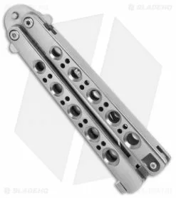 Rare Pre-Production Benchmade 31S Balisong Butterfly Knife (3" Satin Serr) -Outlet Kitchen Knives Store Rare Pre Production benchmade 31S bali satin serr BHQ 37215 er spine