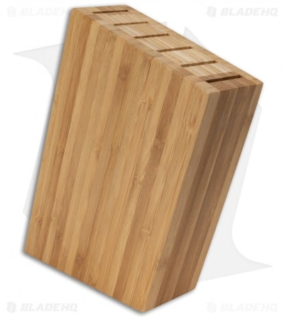 Shun 6-Slot Sidecar Steak Knife Bamboo Block - DM0842 1 Shun 6-Slot Sidecar Steak Knife Bamboo Block - DM0842
