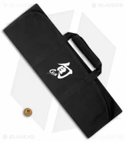 Shun 8-Slot Black/White Knife Roll W/Straps - DM0880 -Outlet Kitchen Knives Store Shun 8 Slot Black White Straps Knife Roll DM0880 BHQ 117757 jr bottlecap