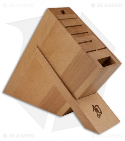 Shun 8-Slot Kickstand Kitchen Knife Block - DM0838 1 Shun 8-Slot Kickstand Kitchen Knife Block - DM0838