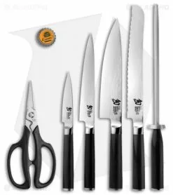 Shun Classic 7-Piece Essential Block Set DM2003B -Outlet Kitchen Knives Store Shun Classic 7 Piece Essentail block Set BHQ 18170 jr bottlecap