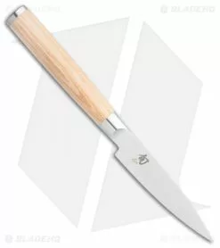 Shun Classic Blonde 5-Piece Starter Block Set Pakkawood -Outlet Kitchen Knives Store Shun Classic Blonde 5 Piece Starter Block Set DMS0540W BHQ 117715 jr paring spine