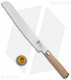 Shun Classic Blonde 9" Bread Kitchen Knife Pakkawood -Outlet Kitchen Knives Store Shun Classic Blonde 9in Bread Knife DM0705W BHQ 117711 jr bottlecap