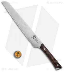 Shun Kanso 9" Bread Kitchen Knife Wenge Wood -Outlet Kitchen Knives Store Shun Kanso 9in Bread Knife Wenge Handle SW KSSWT0705 BHQ 101394 jr bottlecap