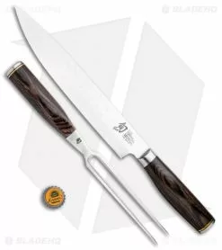 Shun Premier 2-Piece Carving Set - TDMS0200 -Outlet Kitchen Knives Store Shun Premier 2 Piece Carving Set TDMS0200 BHQ 117720 jr bottlecap