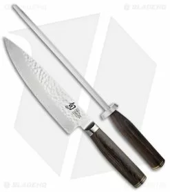 Shun Premier 3-Piece Build-A-Block Kitchen Knife Bamboo Block Set Pakkawood